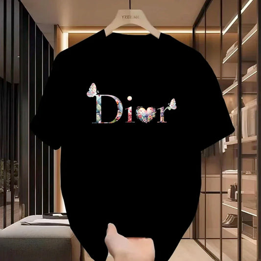 Women's Y2K Vintage Print T-Shirt - Harajuku Casual Short Sleeve Top