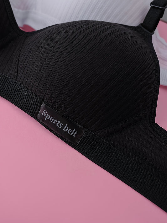 3pcs Girls Push-Up Bras – Anti-Sagging, Comfortable &amp; Everyday Wear